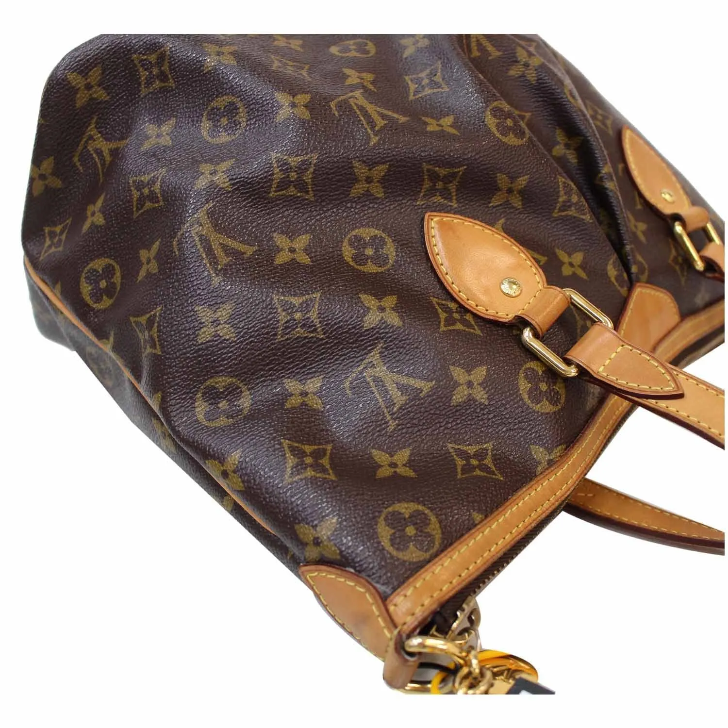 LOUIS VUITTON Palermo PM Monogram Canvas Shoulder Bag Brown