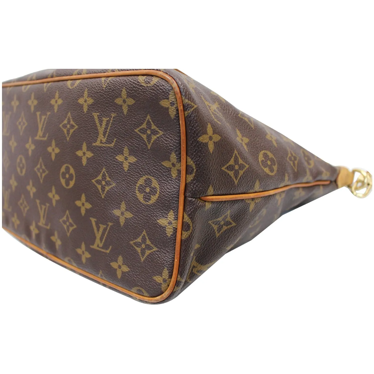 LOUIS VUITTON Palermo PM Monogram Canvas Shoulder Bag Brown
