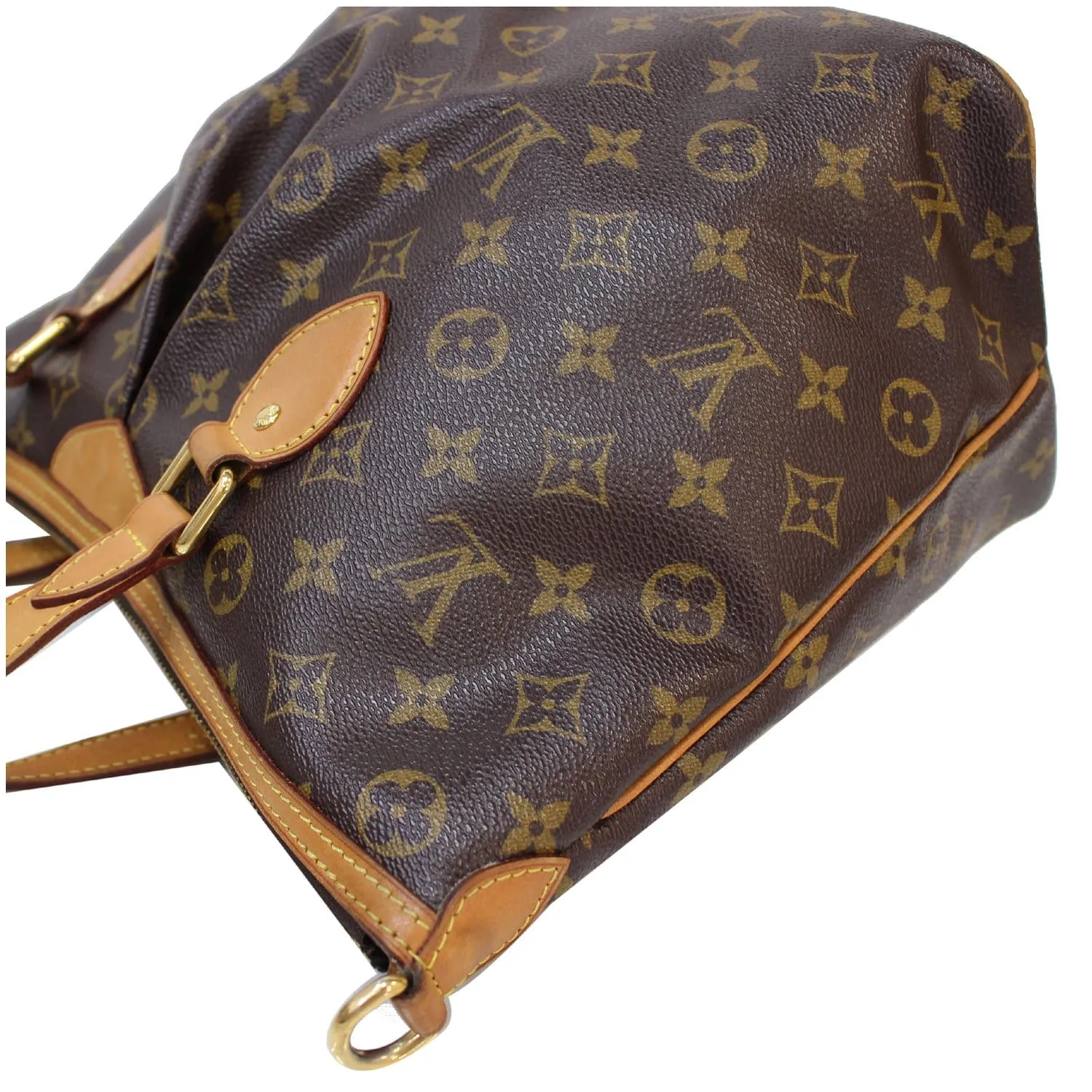 LOUIS VUITTON Palermo PM Monogram Canvas Shoulder Bag Brown