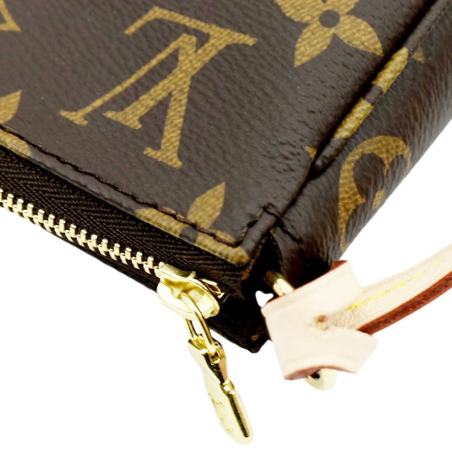 LOUIS VUITTON Pochette Accessoires Monogram Canvas Pouch Bag Brown
