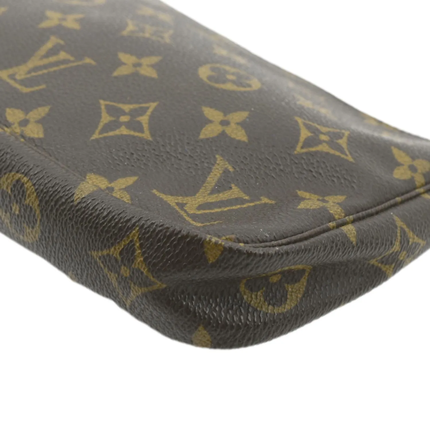 LOUIS VUITTON Pochette Accessoires Monogram Canvas Pouch Bag Brown