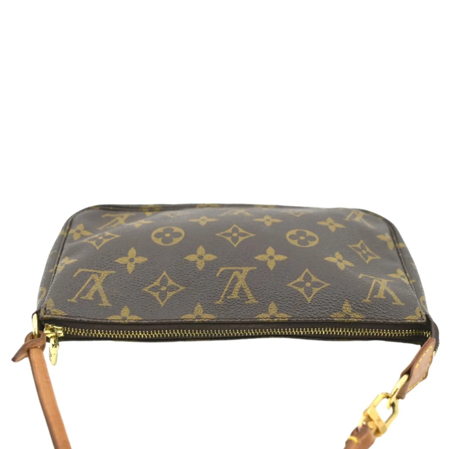 LOUIS VUITTON Pochette Accessoires Monogram Canvas Pouch Bag Brown