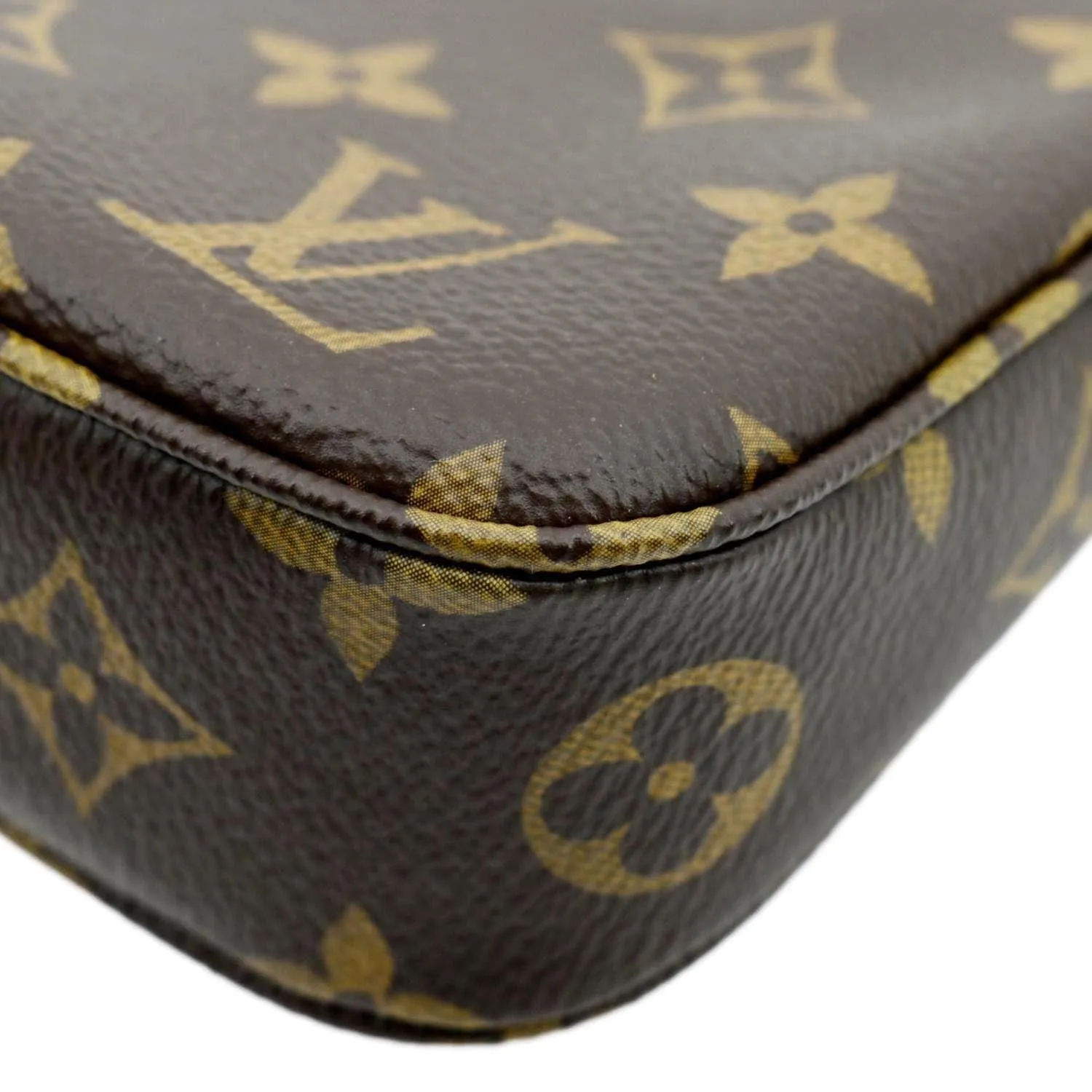 LOUIS VUITTON Pochette Accessoires Monogram Canvas Pouch Bag Brown