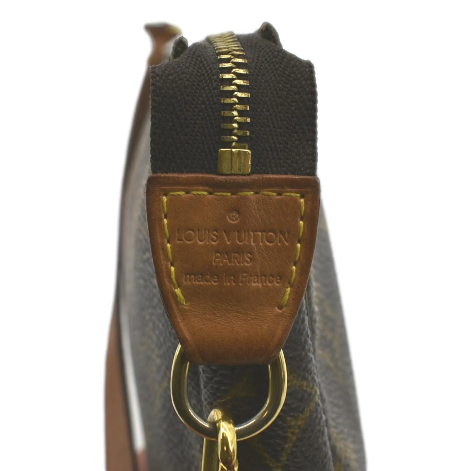 LOUIS VUITTON Pochette Accessoires Monogram Canvas Pouch Bag Brown