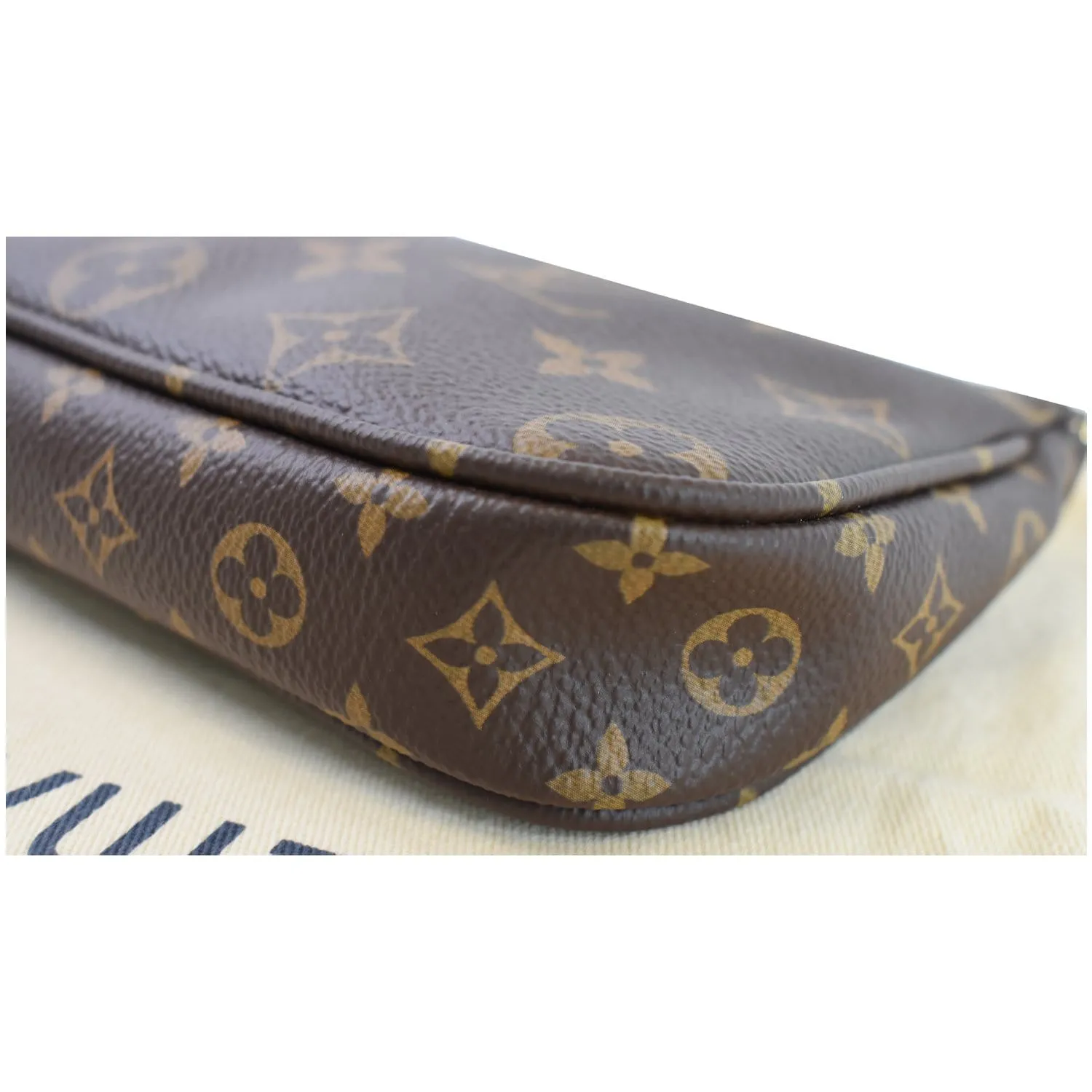 LOUIS VUITTON Pochette Accessories Monogram Canvas Pouch Bag Brown