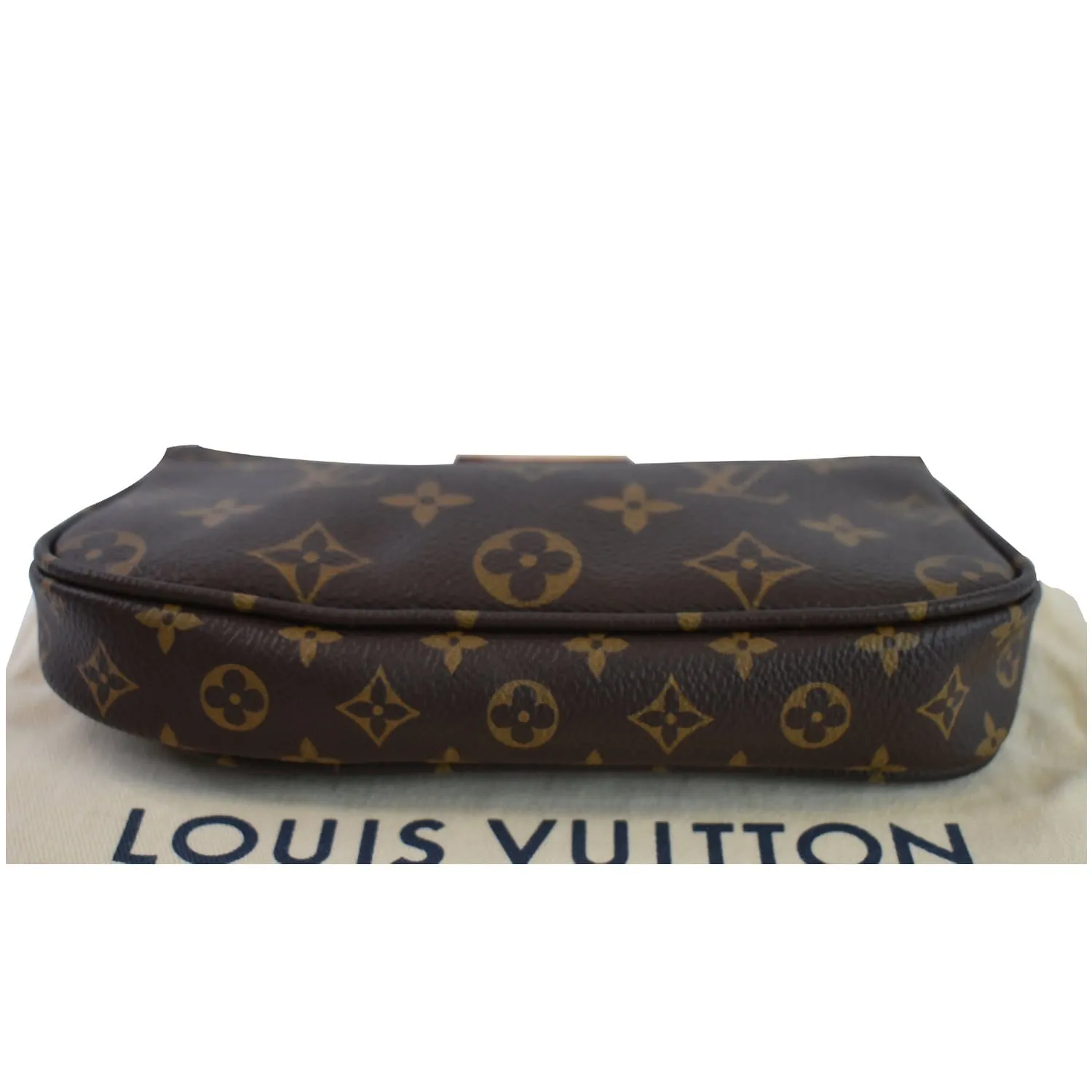 LOUIS VUITTON Pochette Accessories Monogram Canvas Pouch Bag Brown
