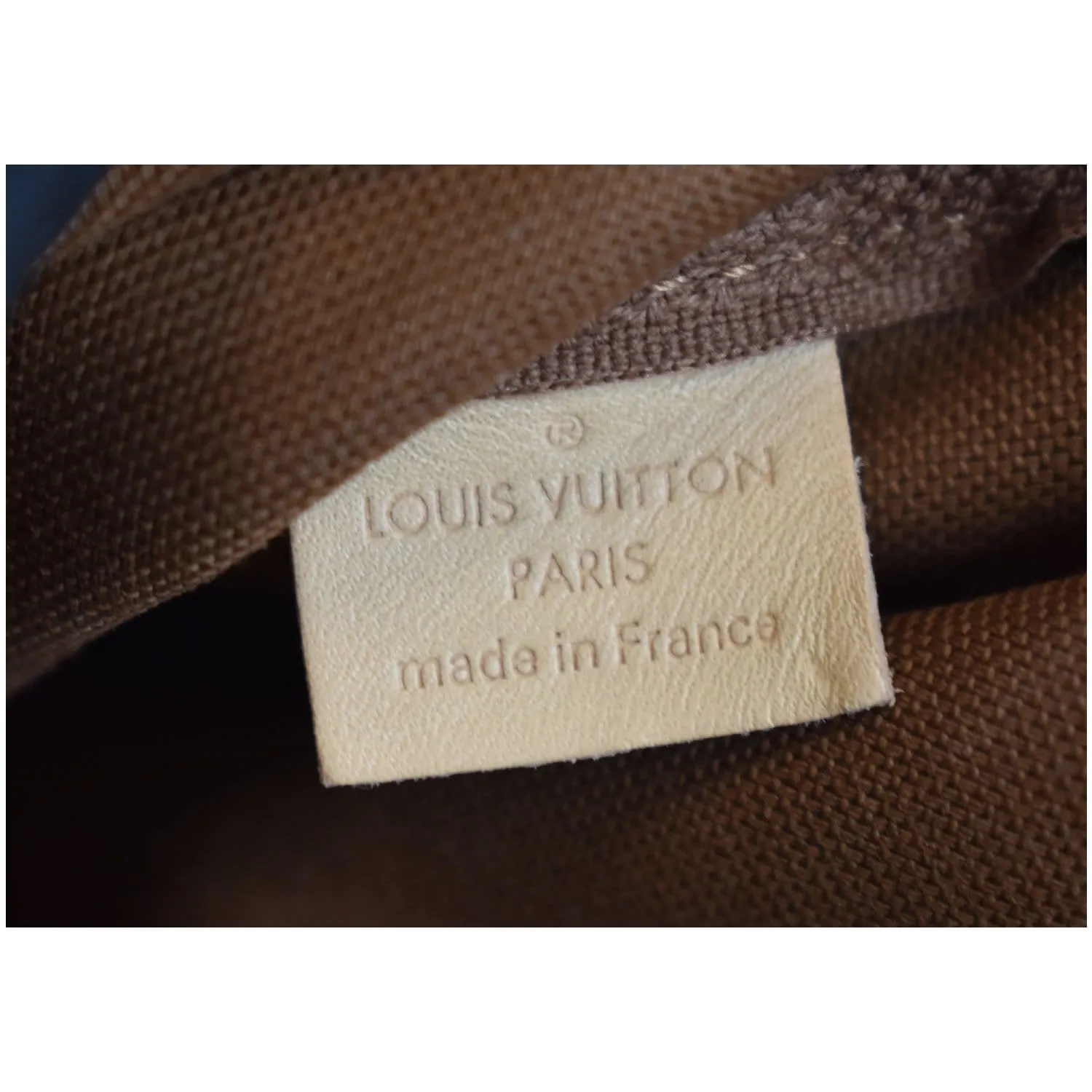 LOUIS VUITTON Pochette Accessories Monogram Canvas Pouch Bag Brown