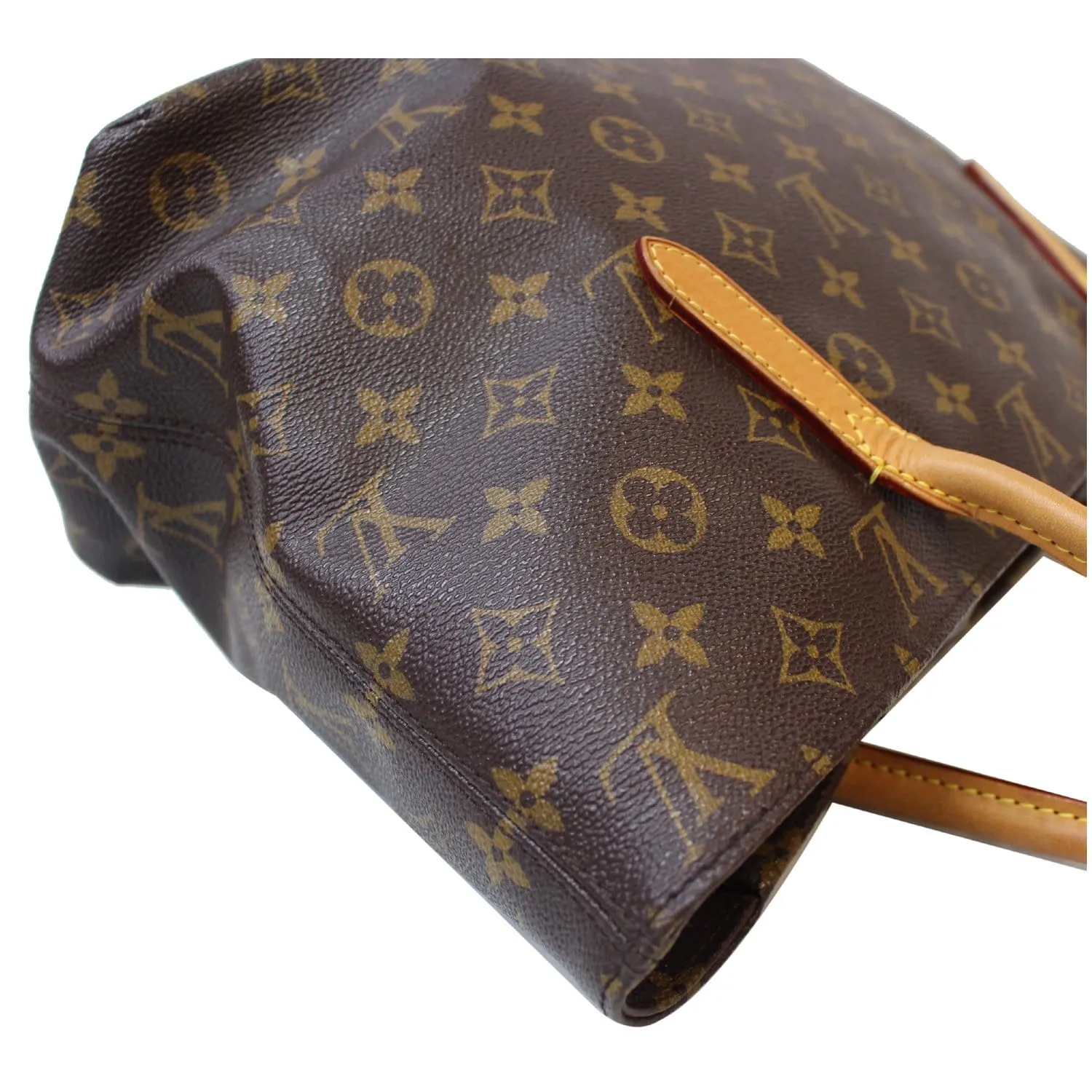 LOUIS VUITTON Raspail PM Monogram Canvas Shoulder Bag Brown