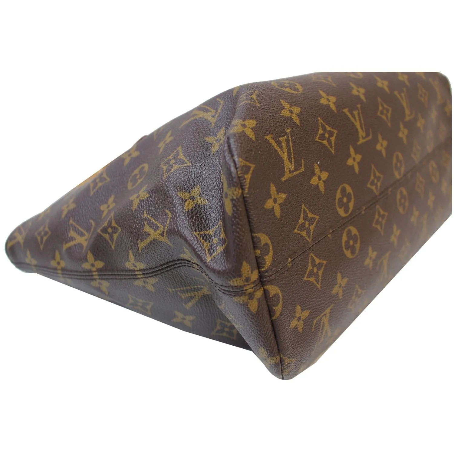 LOUIS VUITTON Raspail PM Monogram Canvas Shoulder Bag Brown