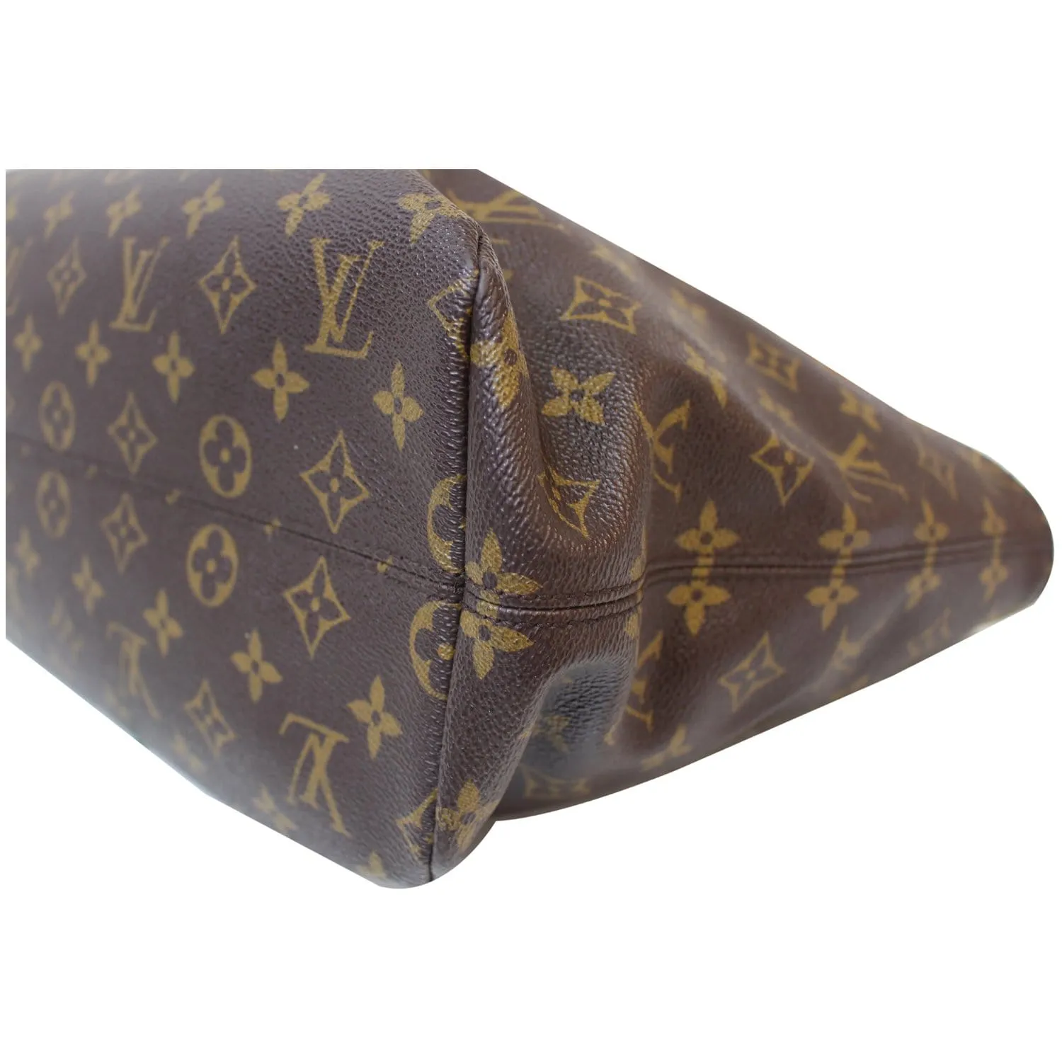 LOUIS VUITTON Raspail PM Monogram Canvas Shoulder Bag Brown