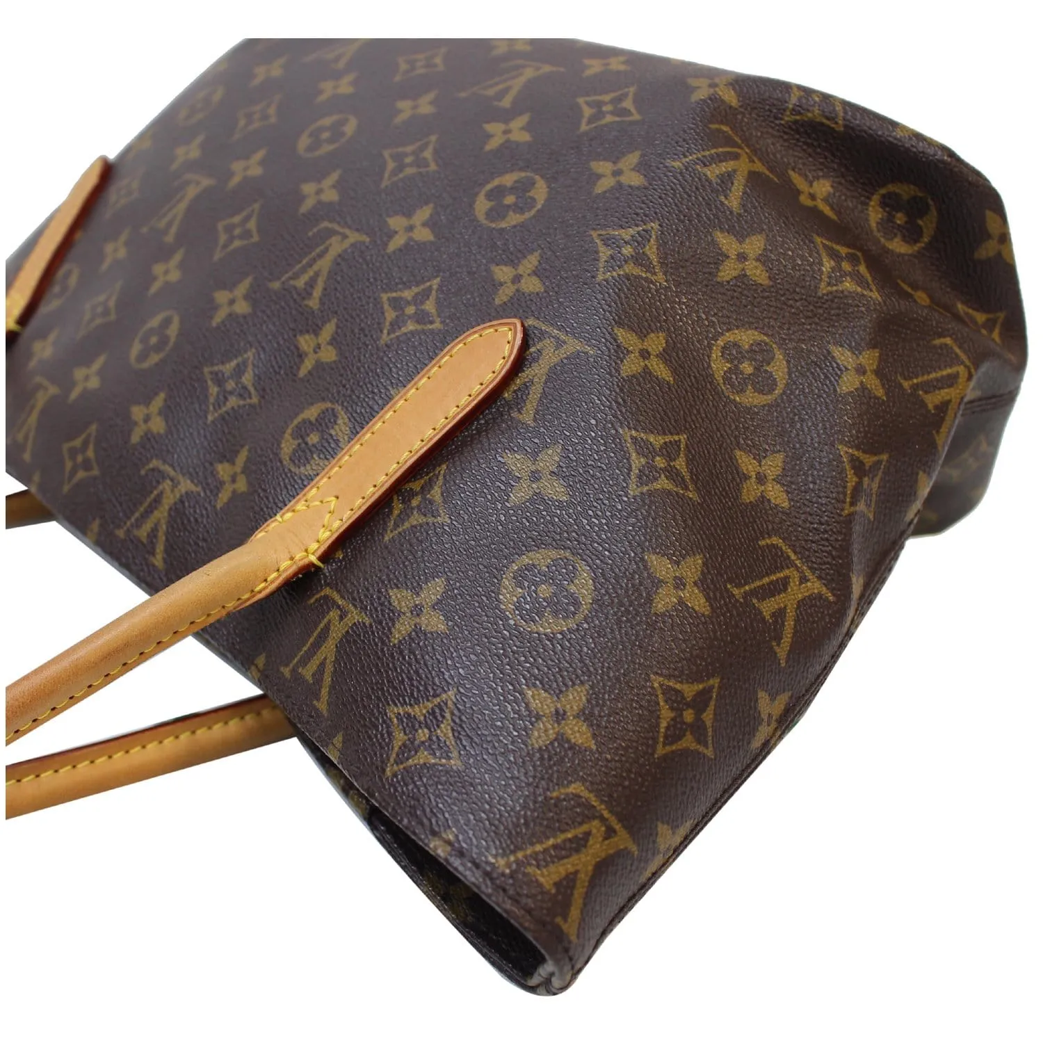 LOUIS VUITTON Raspail PM Monogram Canvas Shoulder Bag Brown