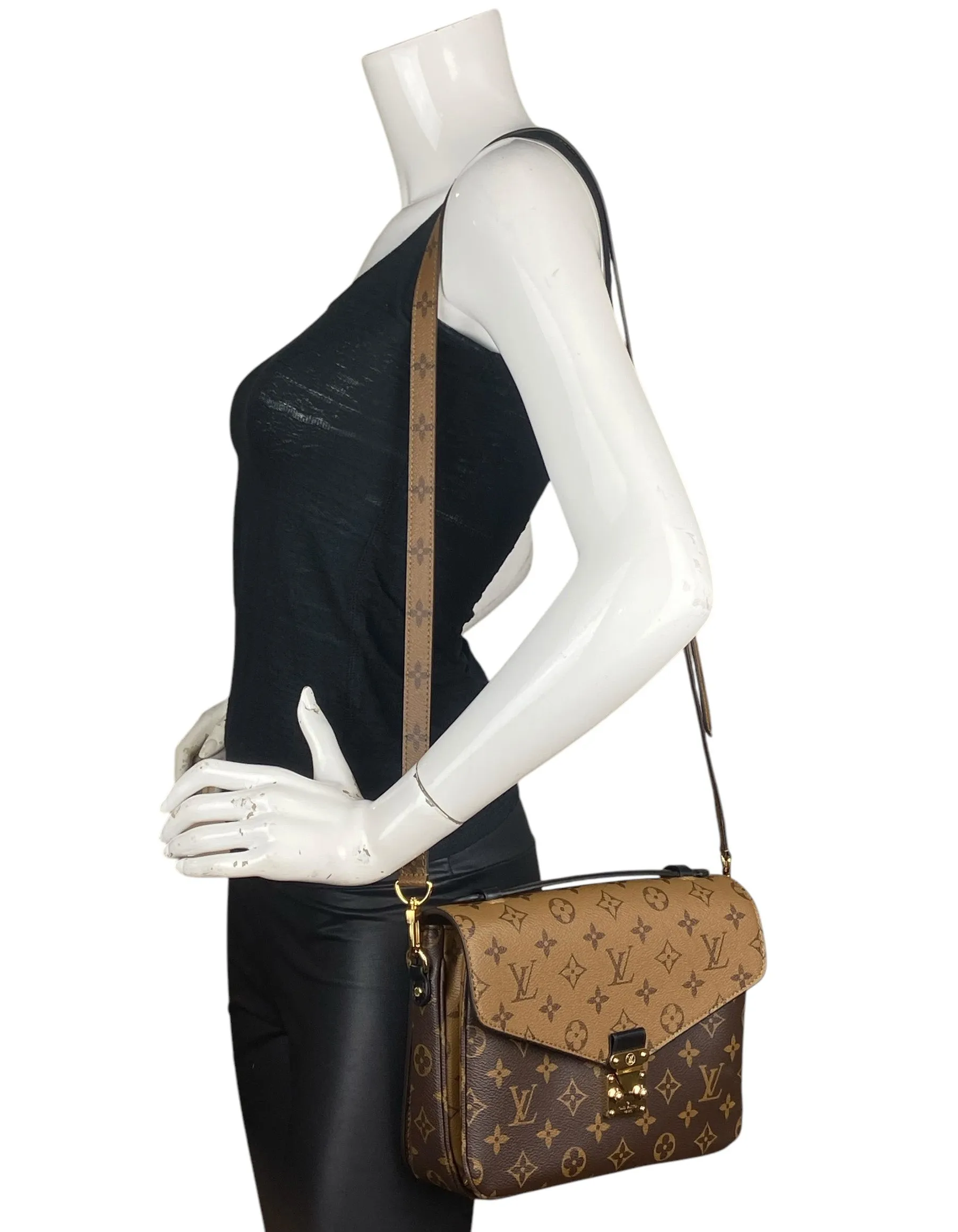 Louis Vuitton Reverse Monogram Pochette Metis Messenger Bag