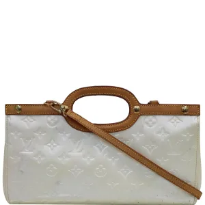 LOUIS VUITTON Roxbury Drive Vernis Leather Shoulder Bag Cream - 20% OFF