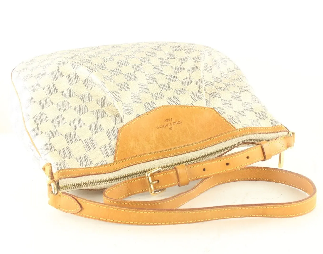 Louis Vuitton Siracusa Shoulder Bag PM White Leather 8LV919k