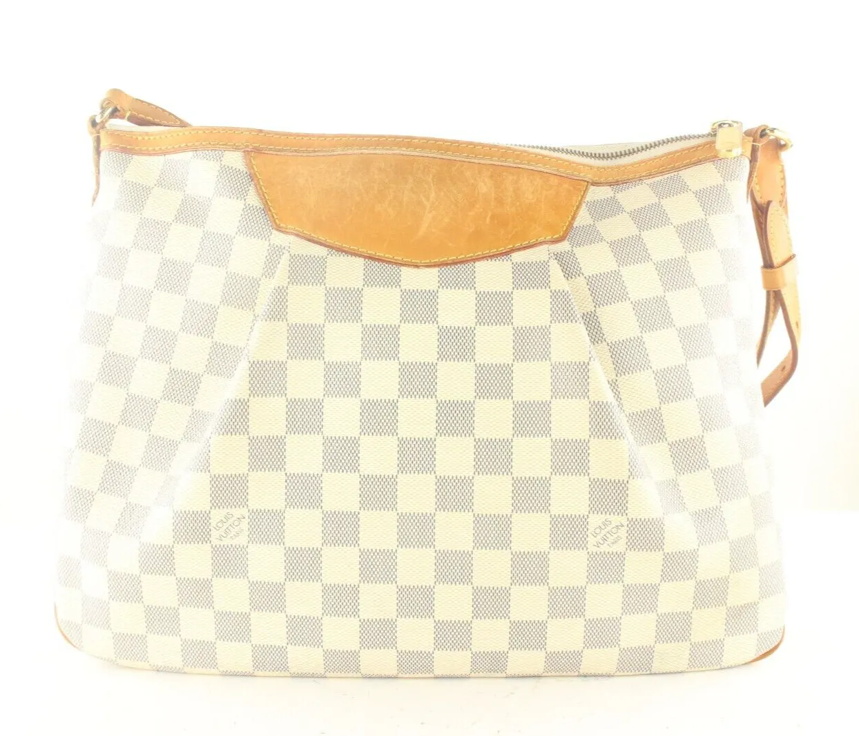 Louis Vuitton Siracusa Shoulder Bag PM White Leather 8LV919k