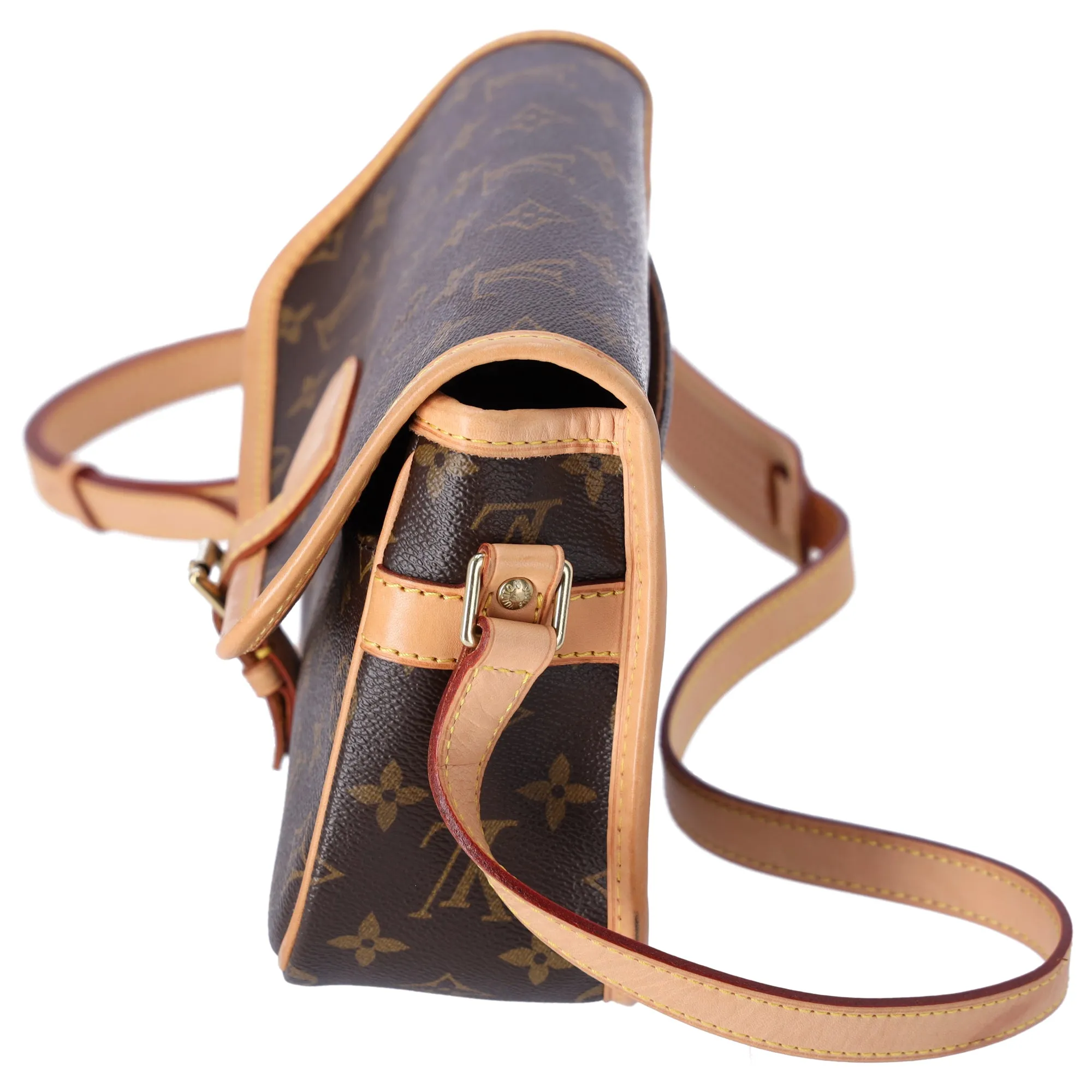 Louis Vuitton Sologne Monogram Shoulder Bag M42250 Brown