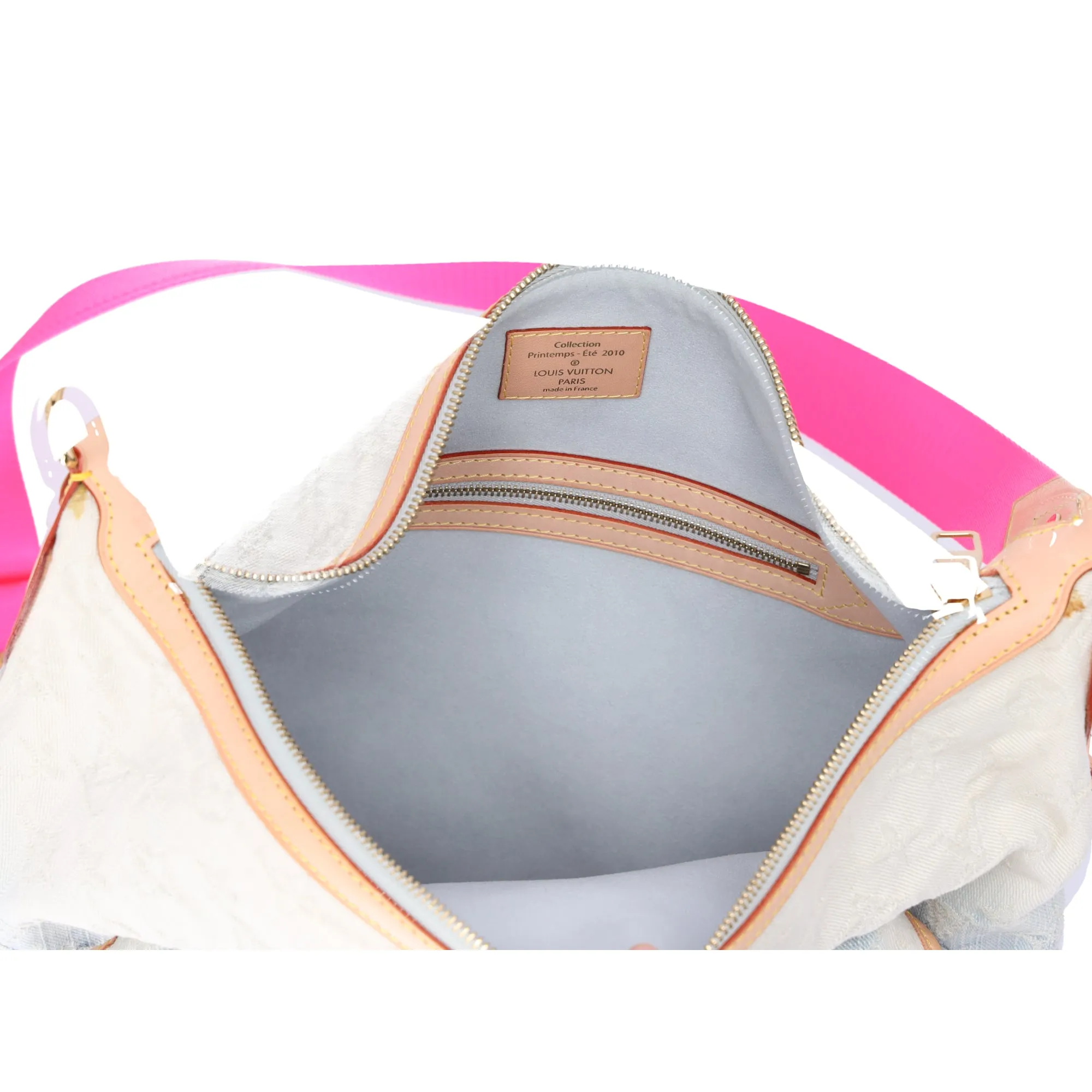 Louis Vuitton Sunburst PM Monogram Denim Shoulder Bag M93184 Blue Pink