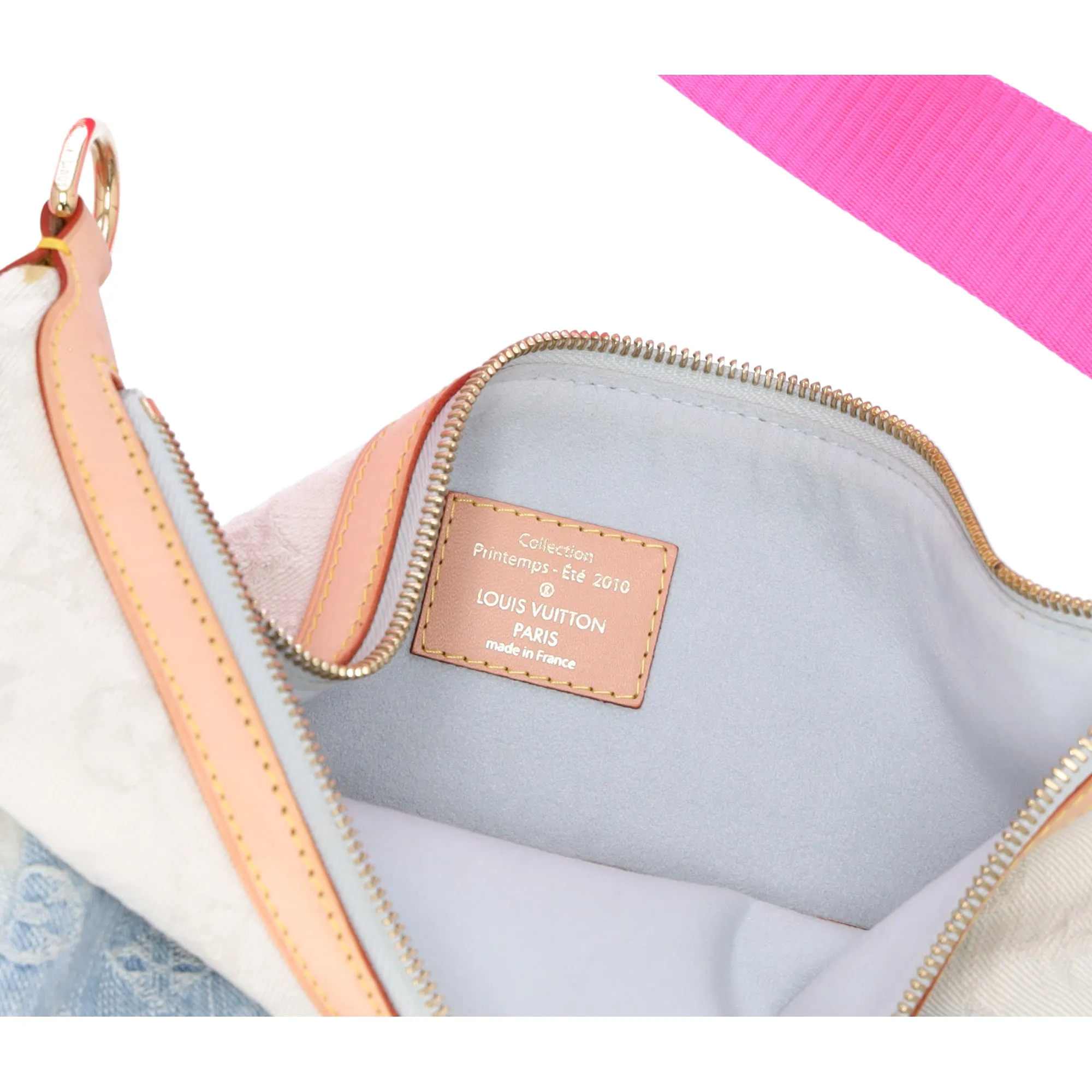 Louis Vuitton Sunburst PM Monogram Denim Shoulder Bag M93184 Blue Pink