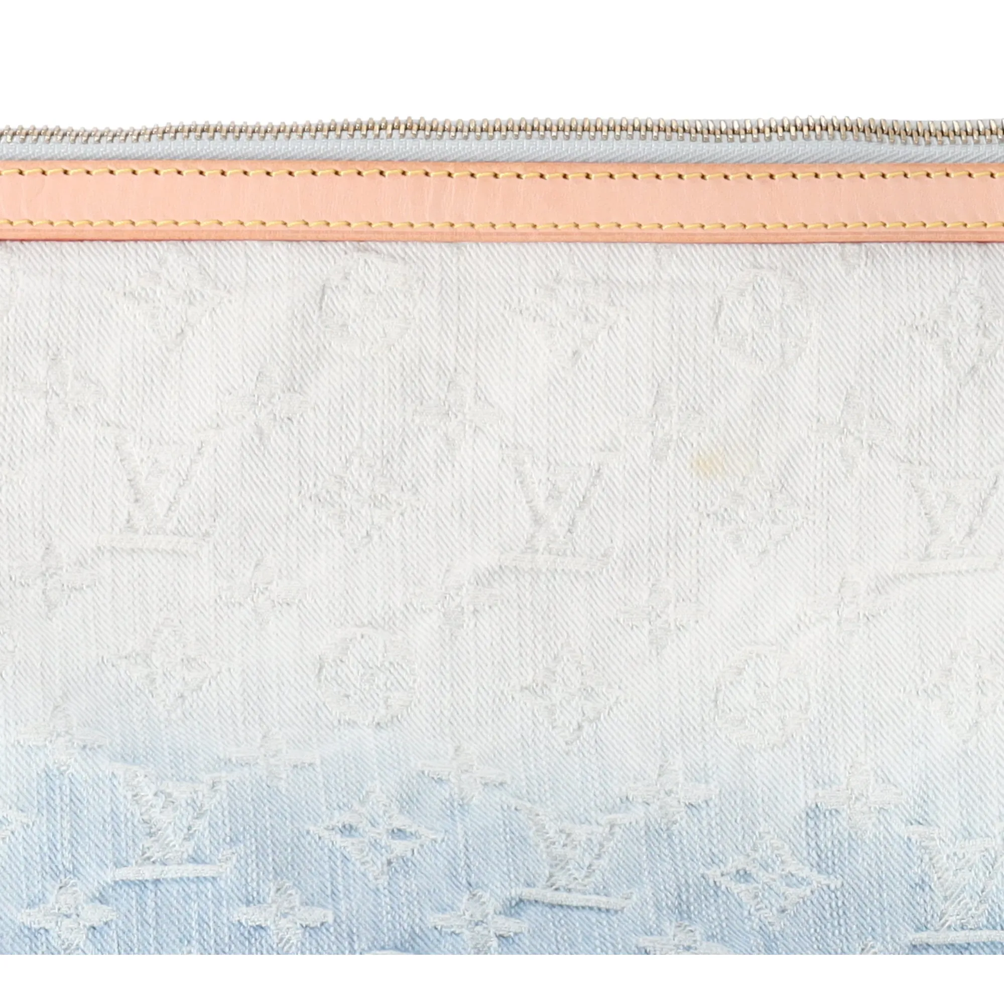 Louis Vuitton Sunburst PM Monogram Denim Shoulder Bag M93184 Blue Pink