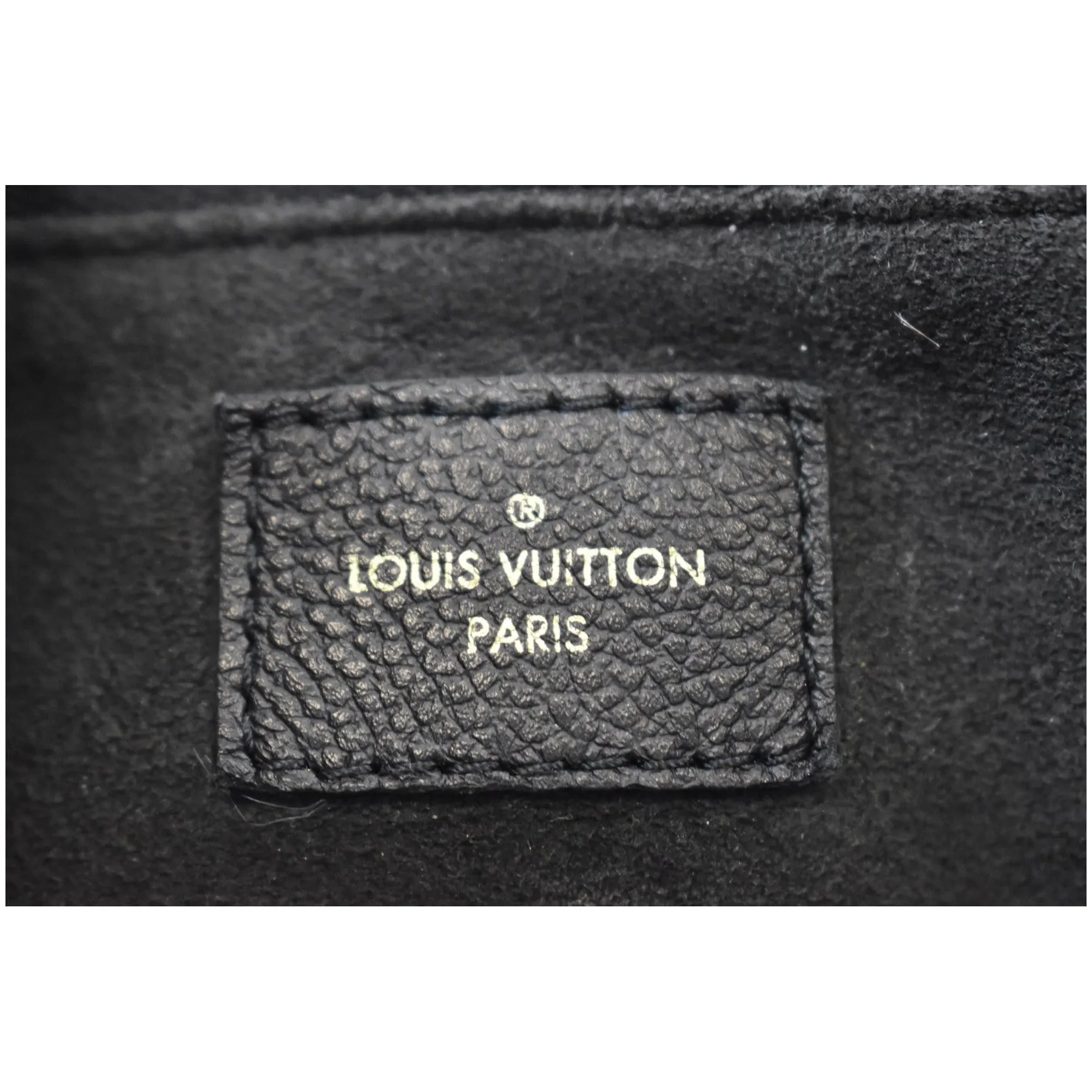 LOUIS VUITTON Surene MM Empreinte Leather Shoulder Bag Black