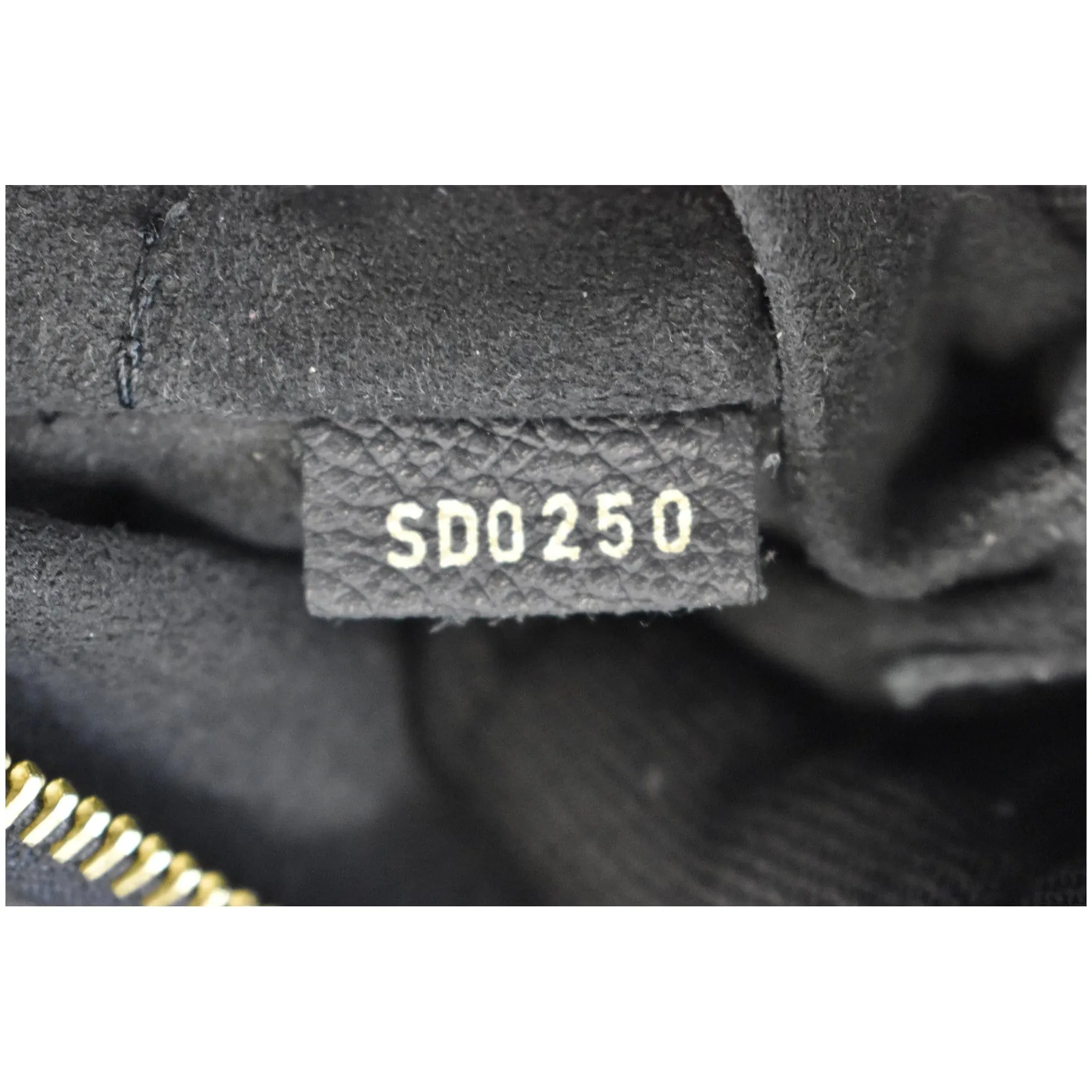 LOUIS VUITTON Surene MM Empreinte Leather Shoulder Bag Black