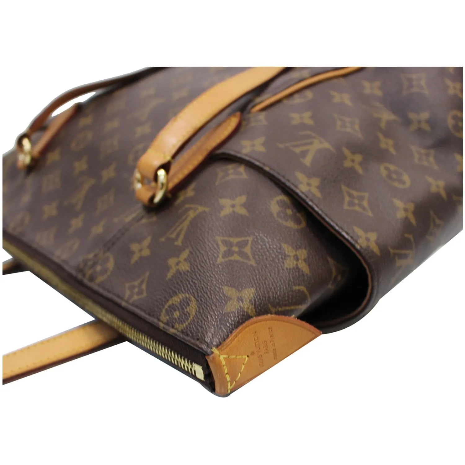 LOUIS VUITTON Totally MM Monogram Canvas Shoulder Bag Brown