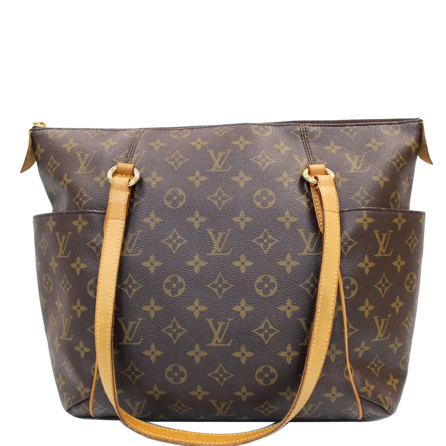 LOUIS VUITTON Totally MM Monogram Canvas Shoulder Bag Brown