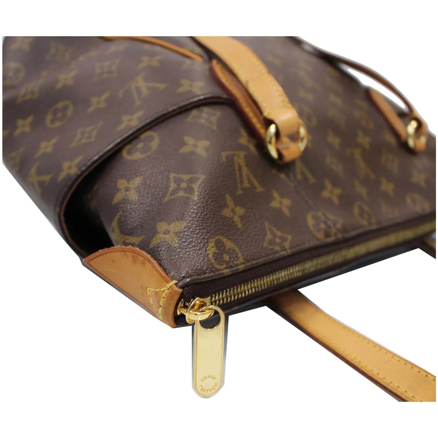 LOUIS VUITTON Totally MM Monogram Canvas Shoulder Bag Brown