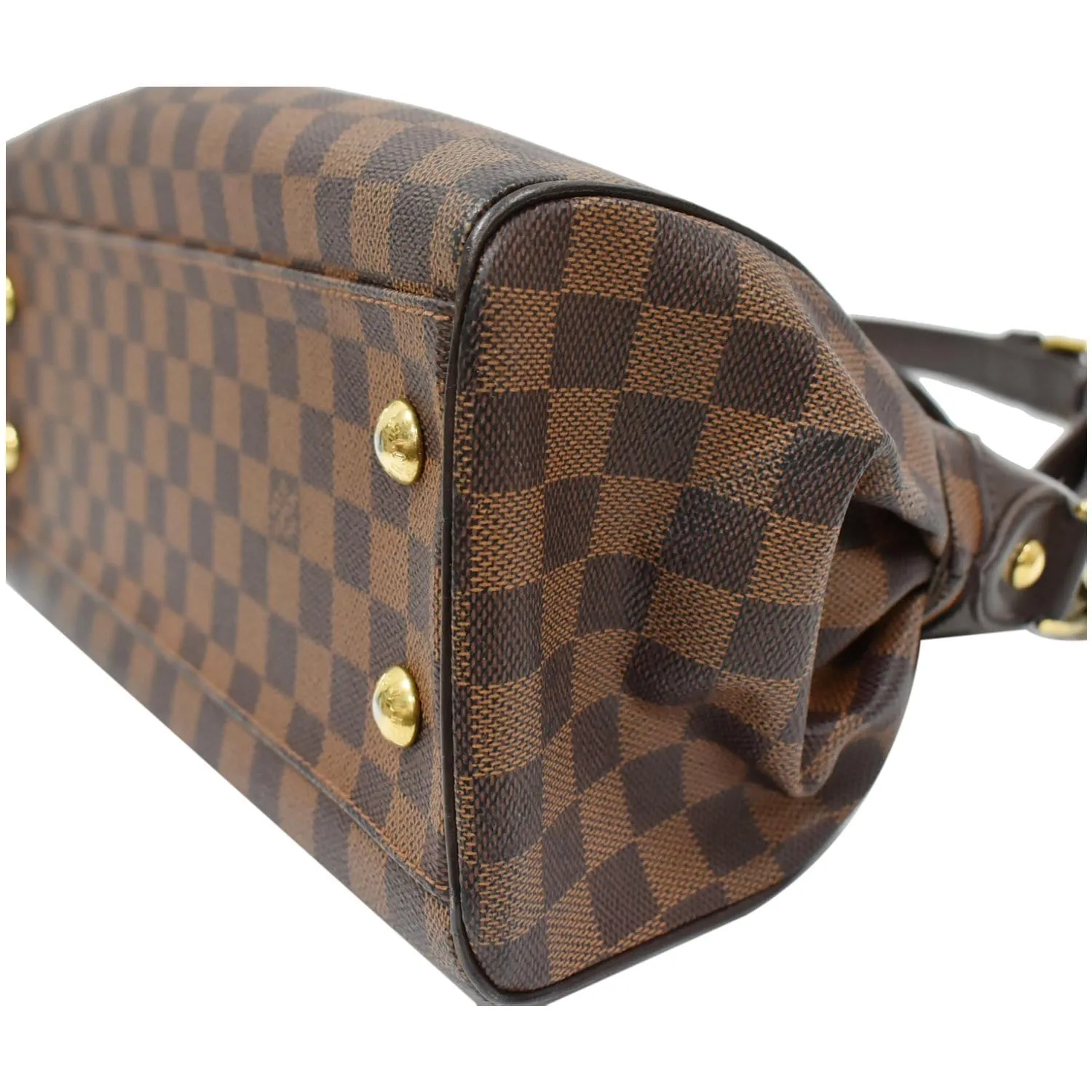 LOUIS VUITTON Trevi PM Damier Ebene Shoulder Bag Brown