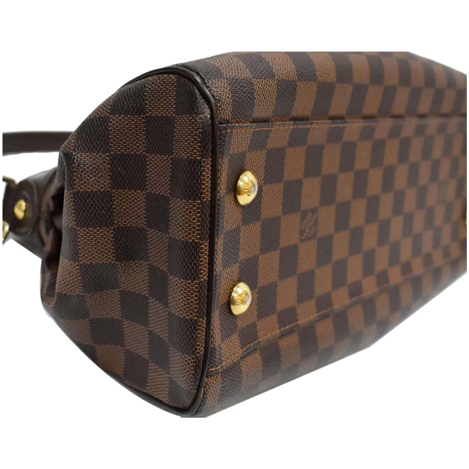 LOUIS VUITTON Trevi PM Damier Ebene Shoulder Bag Brown