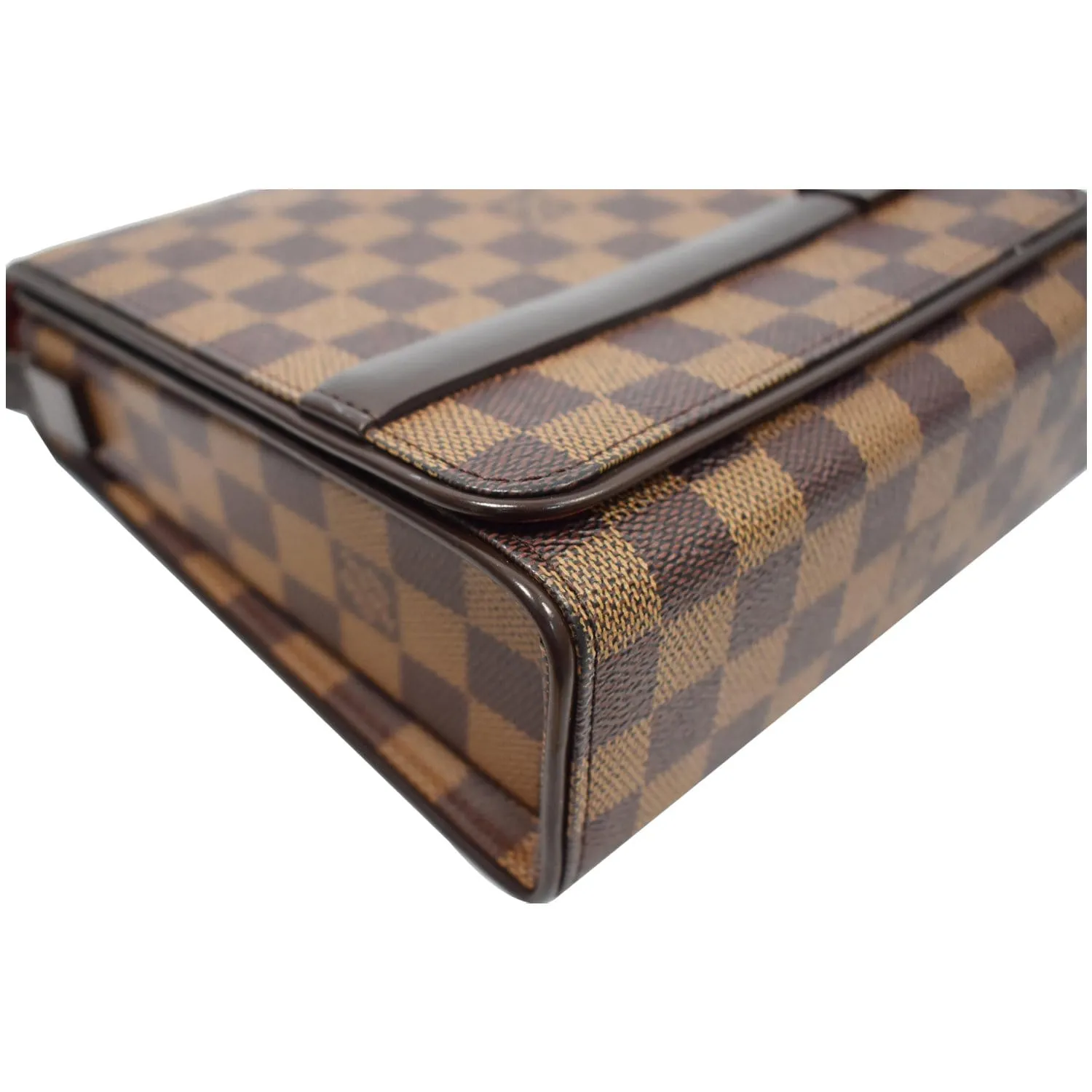 LOUIS VUITTON Tribeca Mini Damier Ebene Shoulder Bag Brown