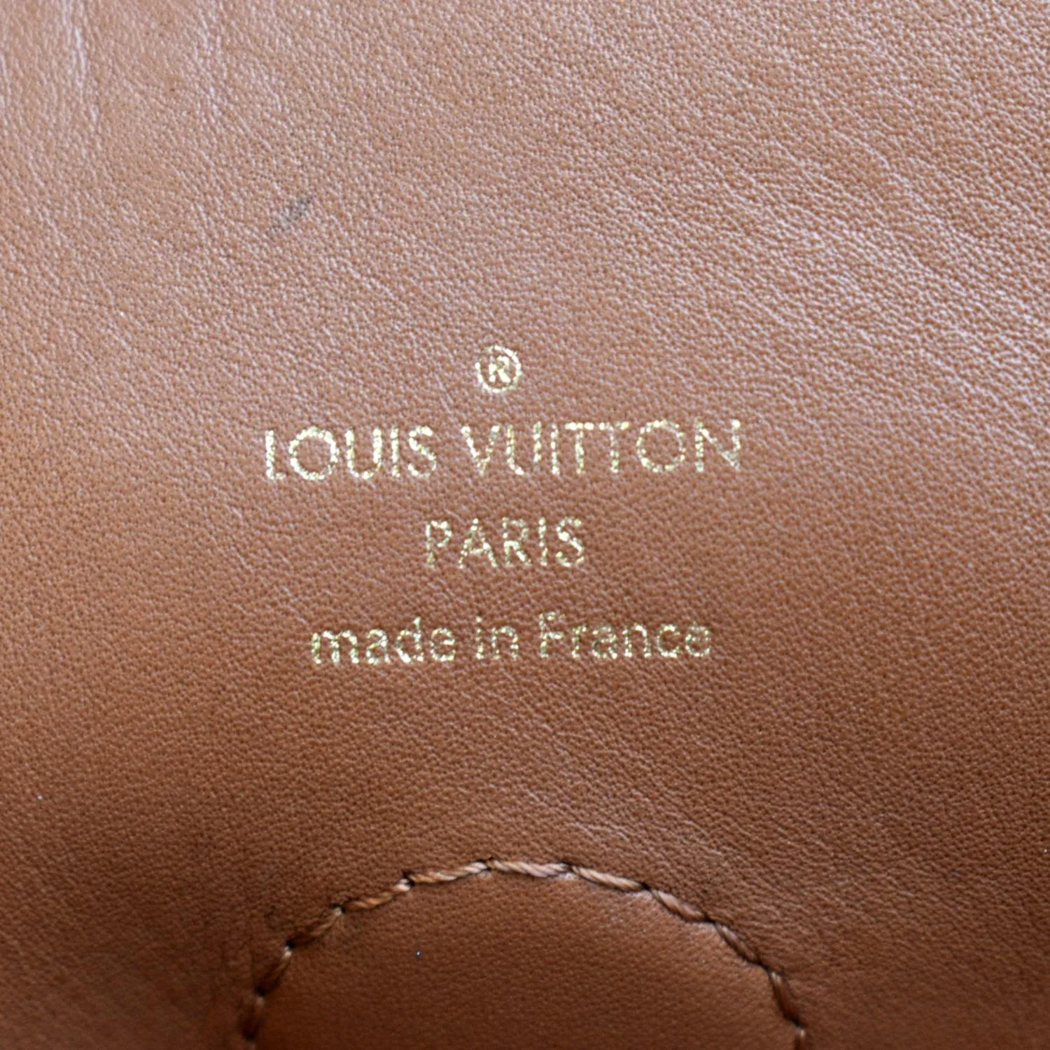 LOUIS VUITTON Tuileries Monogram Canvas Hobo Bag Caramel