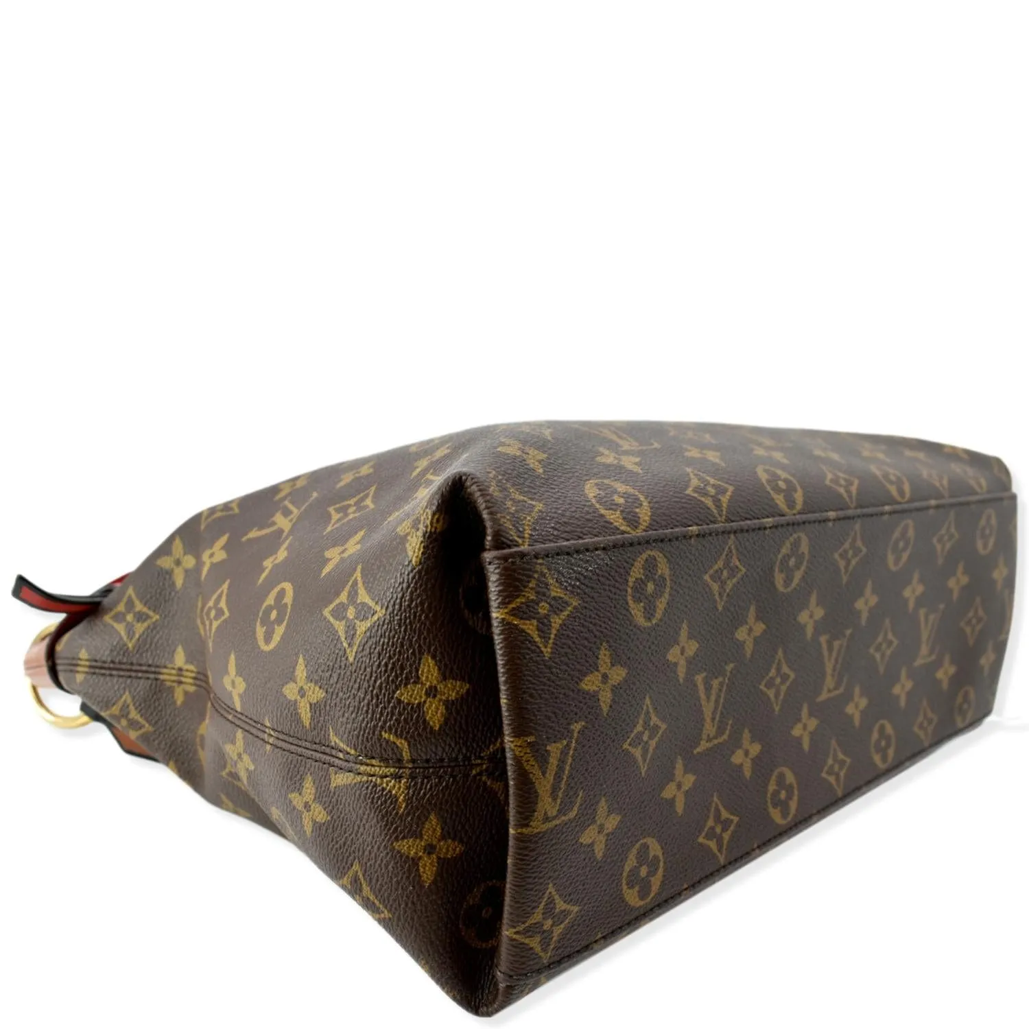 LOUIS VUITTON Tuileries Monogram Canvas Hobo Bag Caramel