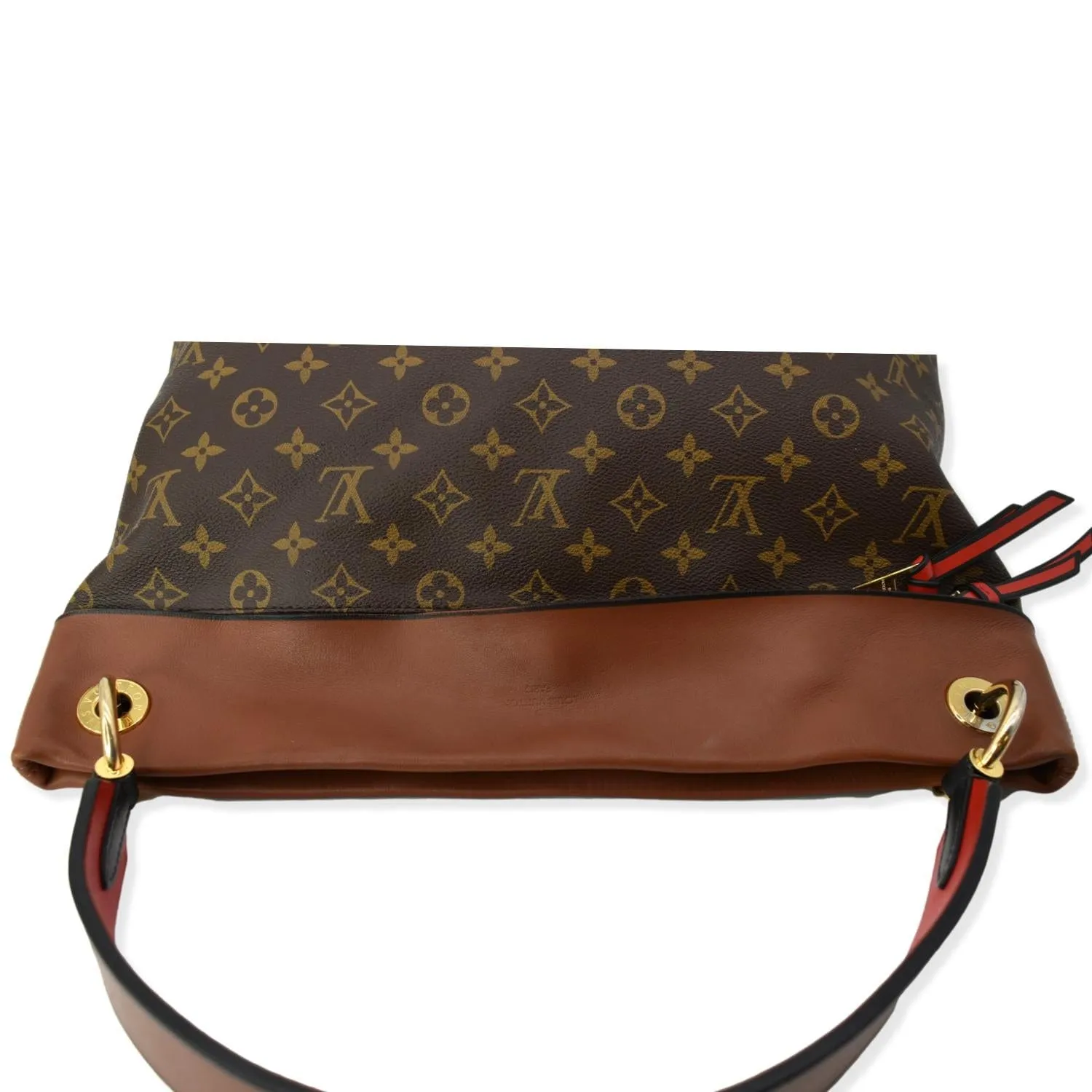 LOUIS VUITTON Tuileries Monogram Canvas Hobo Bag Caramel