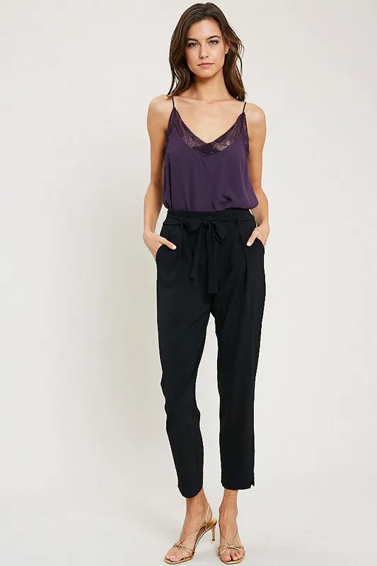 LOUISE LACE TRIM CAMI PURPLE
