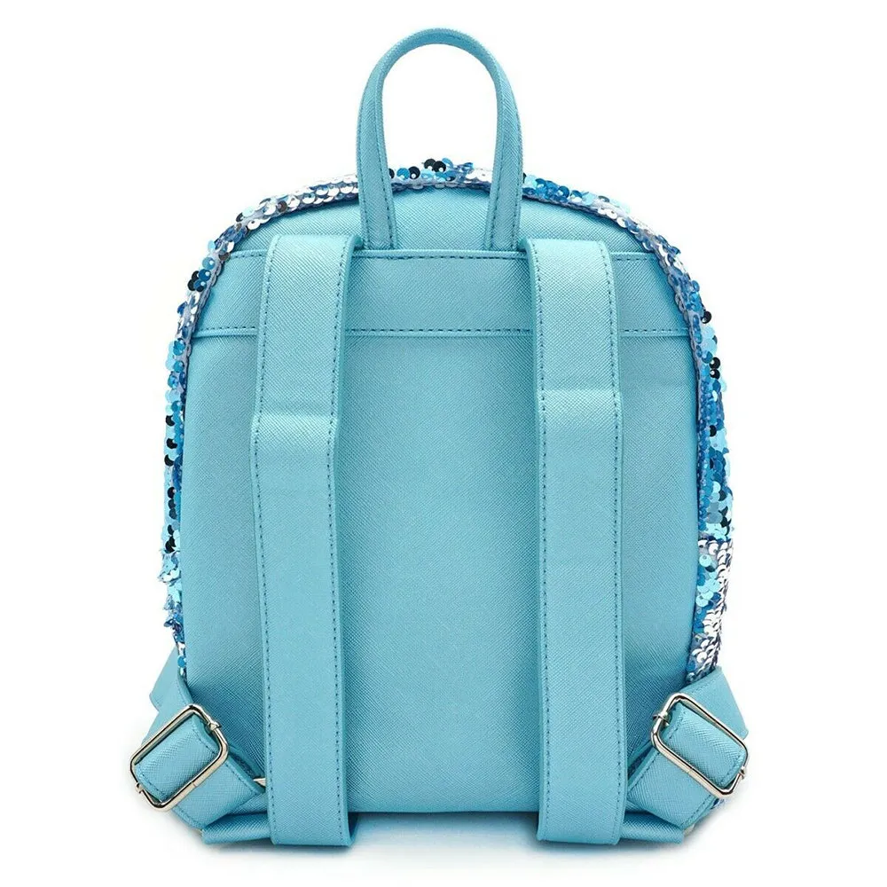 Loungefly Disney Frozen 2 Elsa Reversible Sequin Mini Backpack