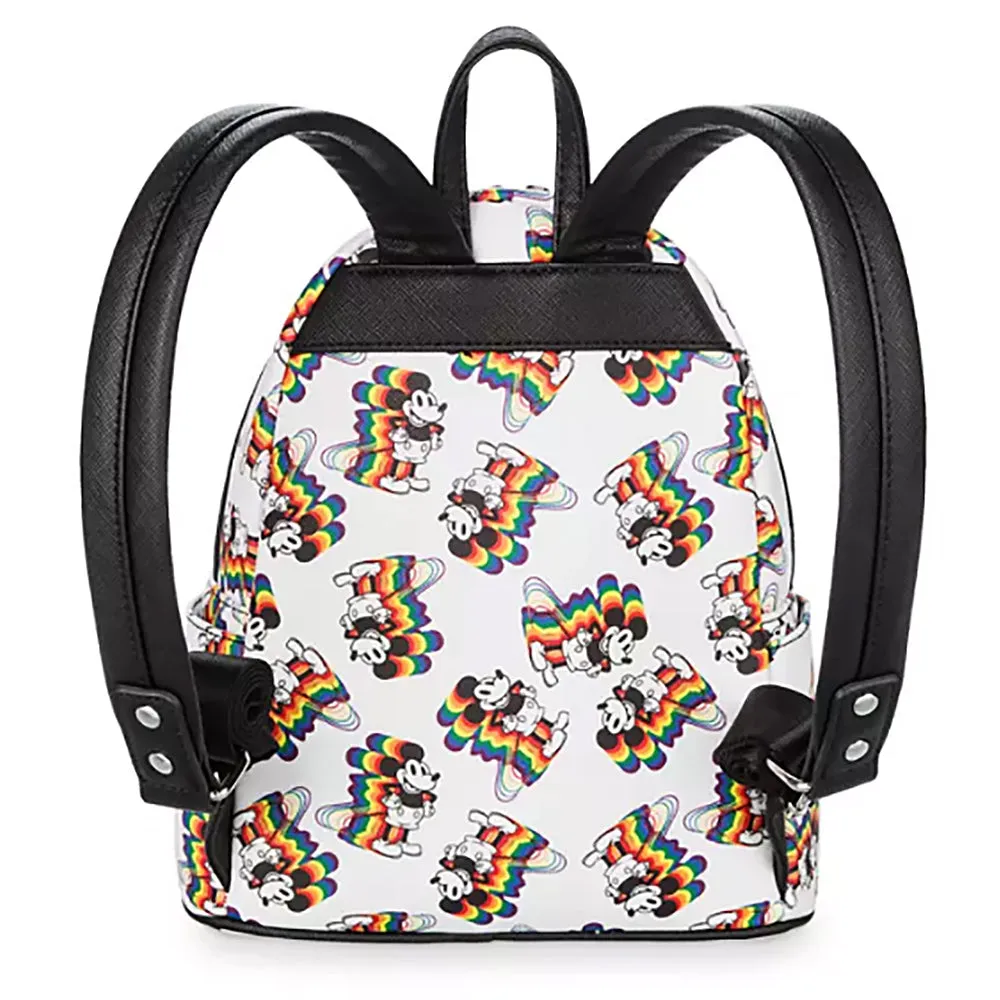 Loungefly Disney Mickey Mouse Rainbows Mini Backpack