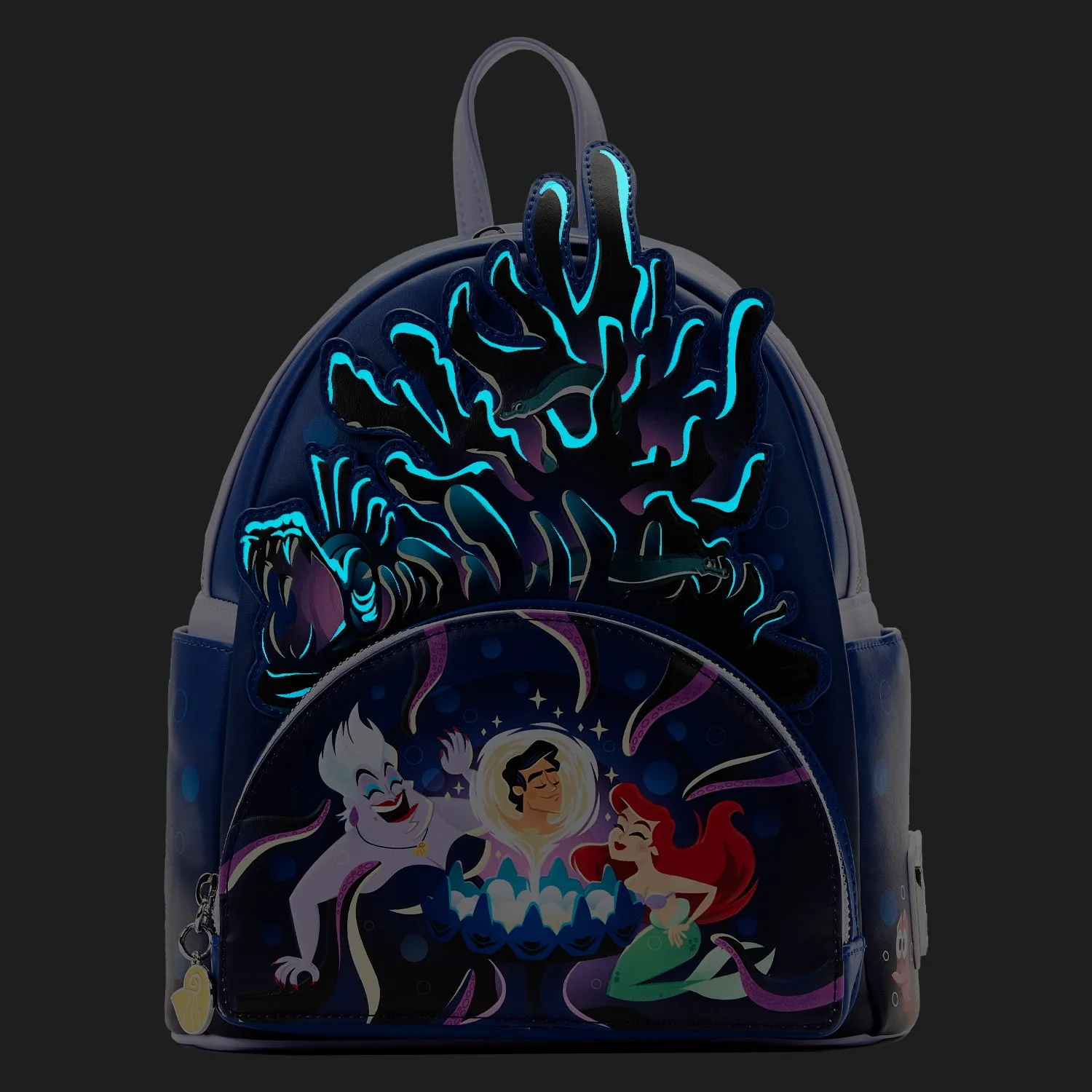Loungefly Disney The Little Mermaid Ursula Lair GITD Mini Backpack