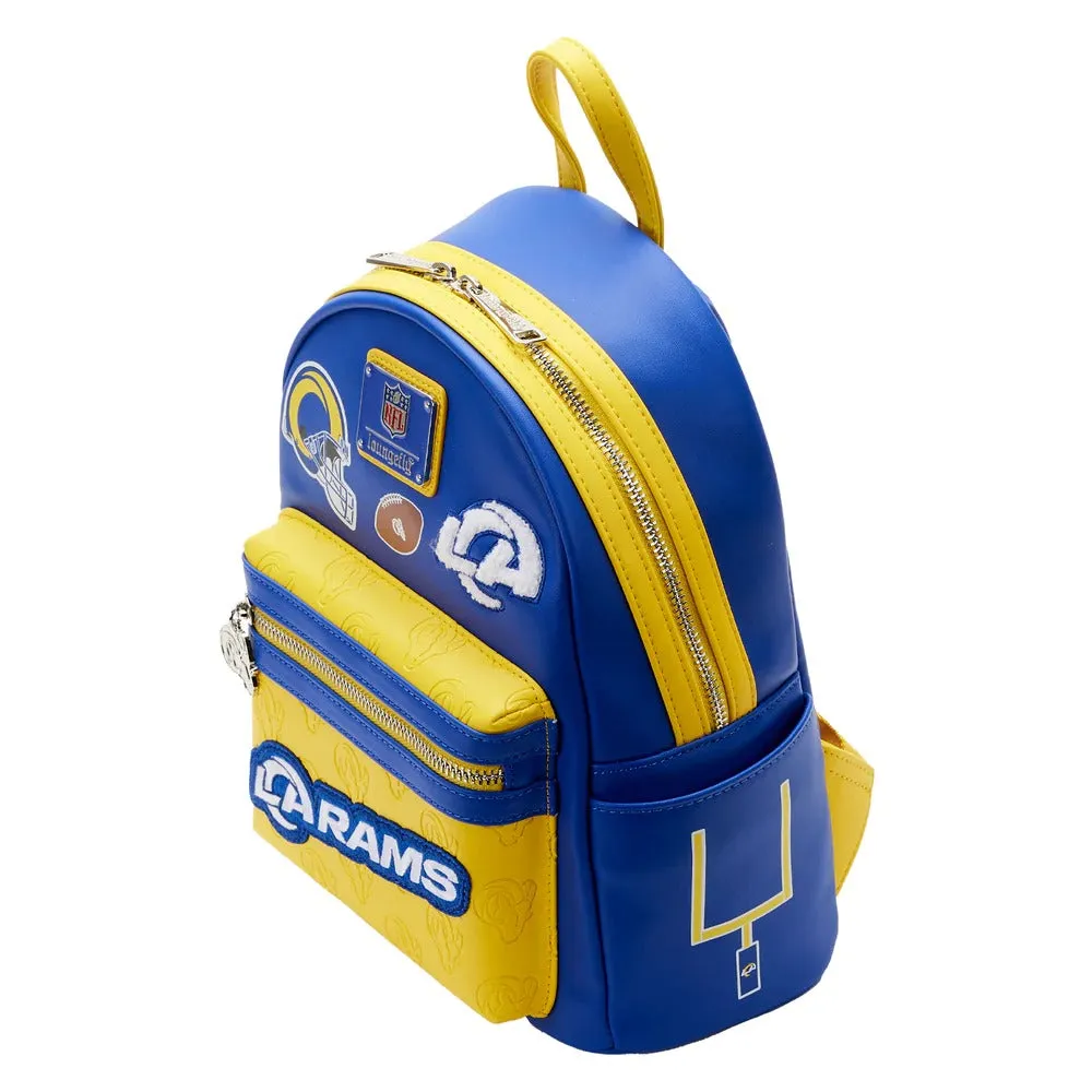 Loungefly NFL LA Rams Patches Mini Backpack