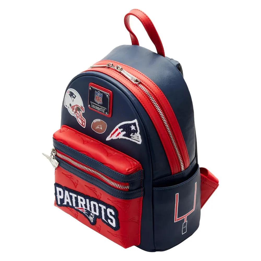 Loungefly NFL New England Patriots Patches Mini Backpack