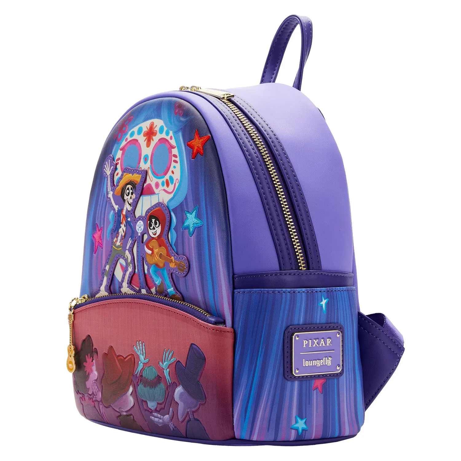 Loungefly Pixar Moments Miguel and Hector Performance Mini Backpack