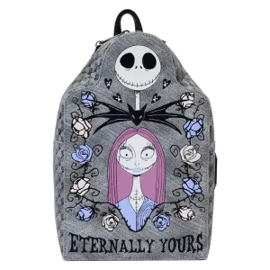 Loungefly The Nightmare Before Christmas Jack and Sally Eternally Yours Tombstone Mini Backpack