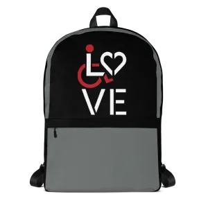 LOVE (for the Special Needs Community) Backpack Stacked Design 1 of 3