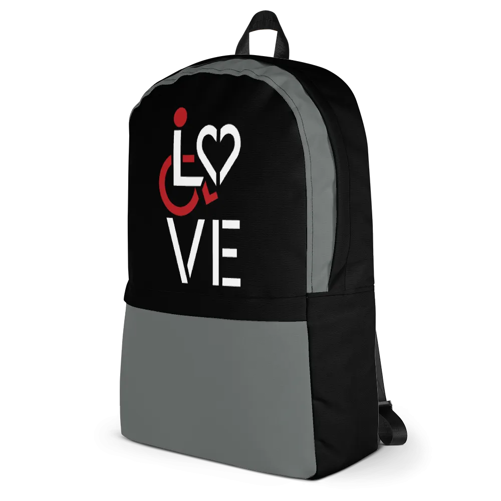 LOVE (for the Special Needs Community) Backpack Stacked Design 1 of 3