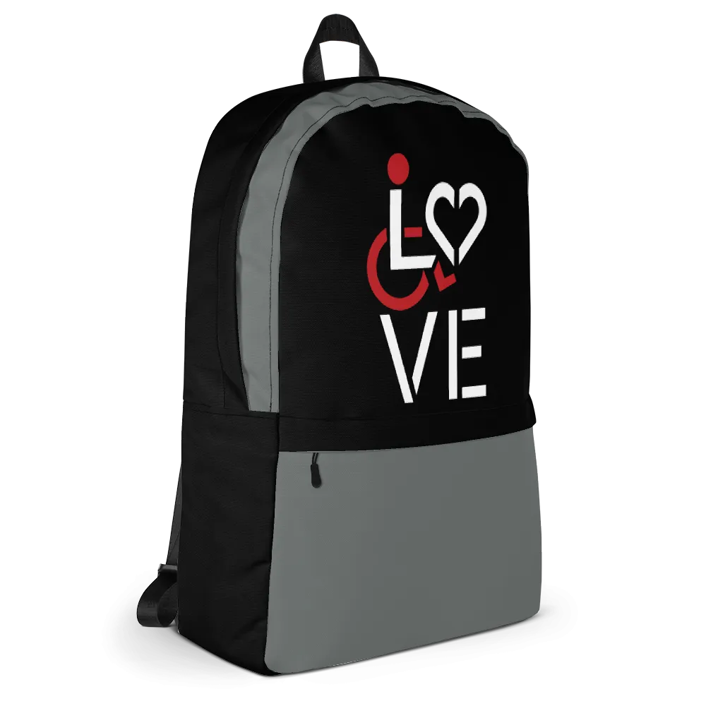 LOVE (for the Special Needs Community) Backpack Stacked Design 1 of 3