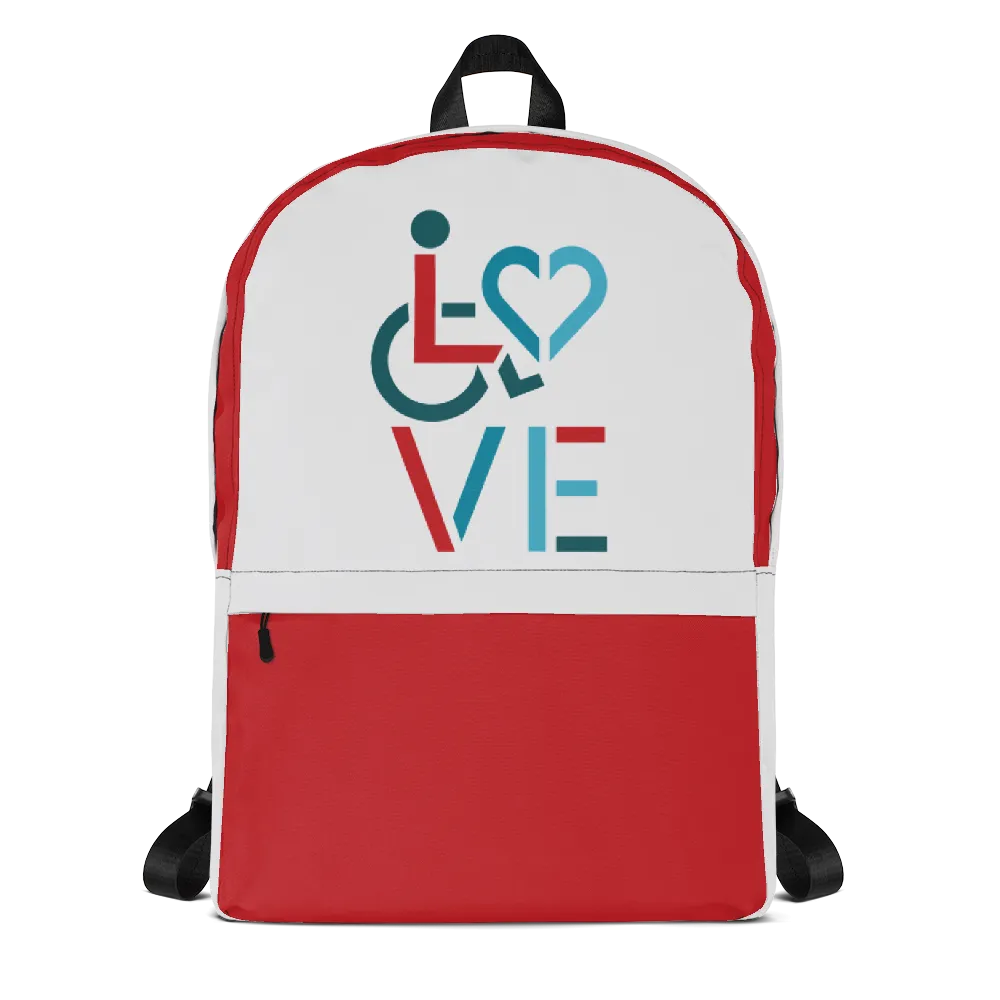 LOVE (for the Special Needs Community) Backpack Stacked Design 3 of 3