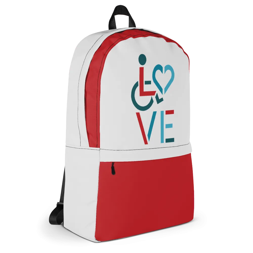 LOVE (for the Special Needs Community) Backpack Stacked Design 3 of 3