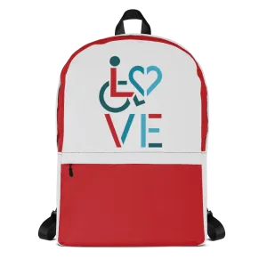 LOVE (for the Special Needs Community) Backpack Stacked Design 3 of 3