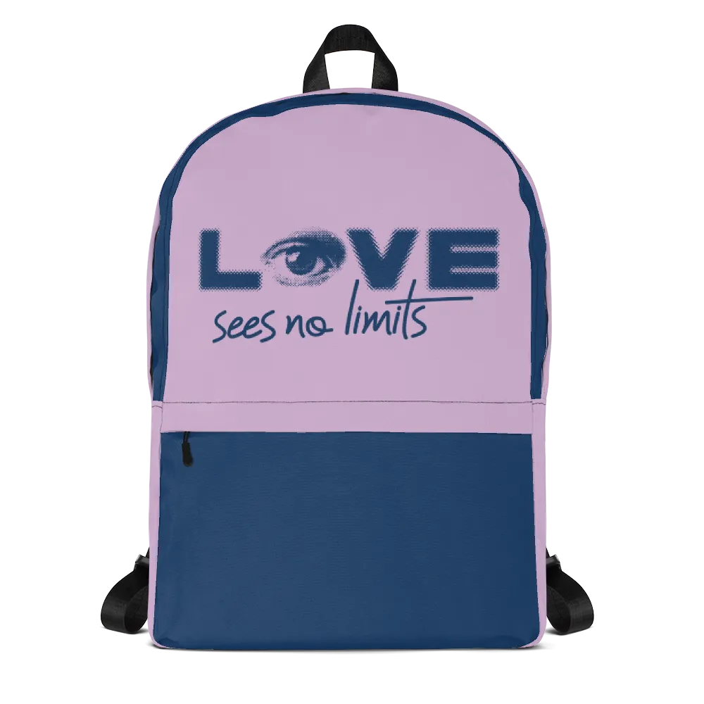 Love Sees No Limits (Halftone Design, Backpack)