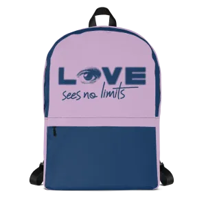 Love Sees No Limits (Halftone Design, Backpack)
